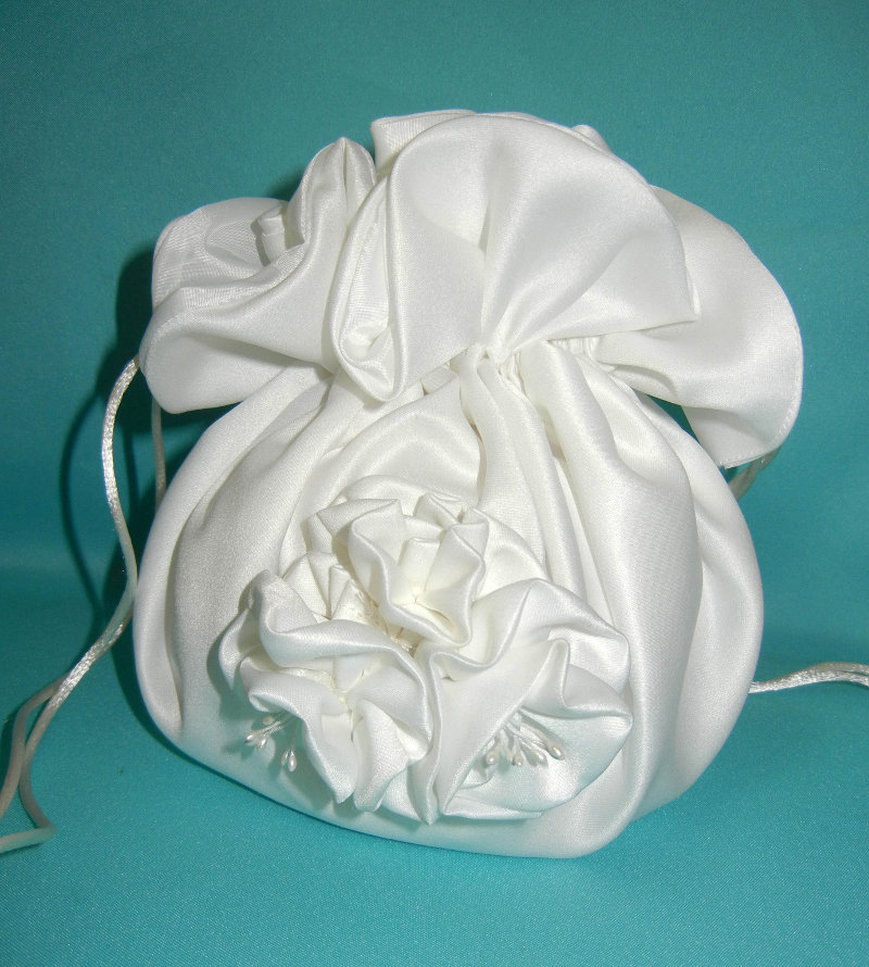 Satin Rose Pouch